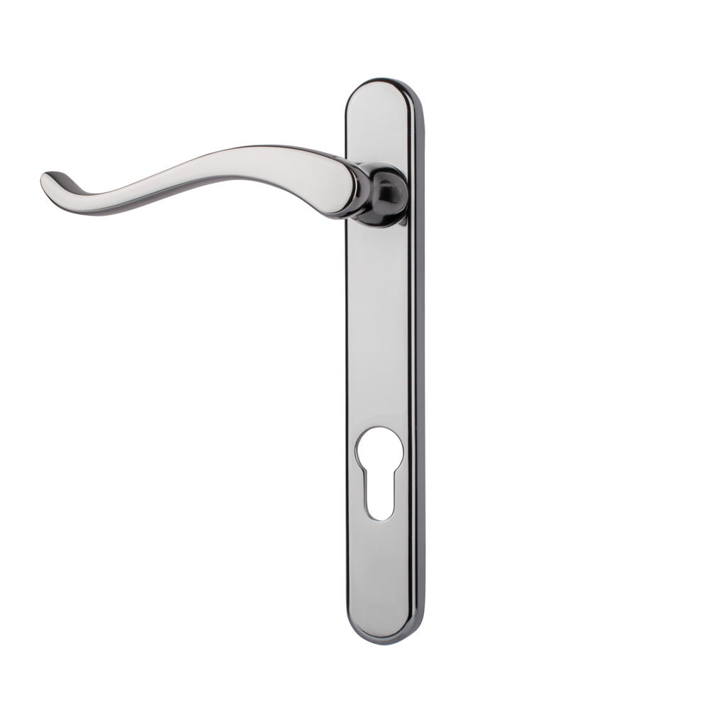 Timber Series Windsor Swan Door Handle (Right Hand) - Polished Chrome - (Sold in Pairs)